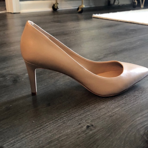 DVF NUDE LEATHER HEELS - Picture 3 of 4